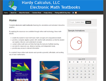Tablet Screenshot of hardycalculus.com